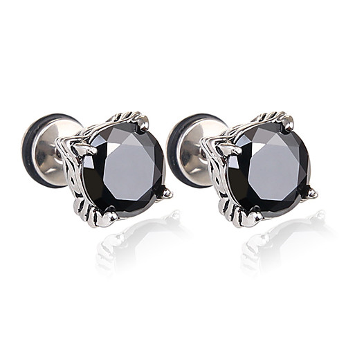 

Men's Women's Earrings Classic Mini Earrings Jewelry Black / White For Christmas Party Anniversary Carnival Festival 1pc