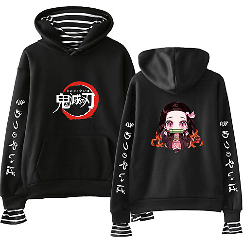 

Inspired by Demon Slayer: Kimetsu no Yaiba Cosplay Cosplay Costume Hoodie Cotton Fibre Print Printing Hoodie For Men's / Women's