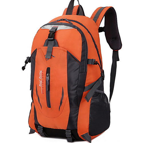 

Large Capacity Polyester Zipper Commuter Backpack Daily Black / Orange / Blue