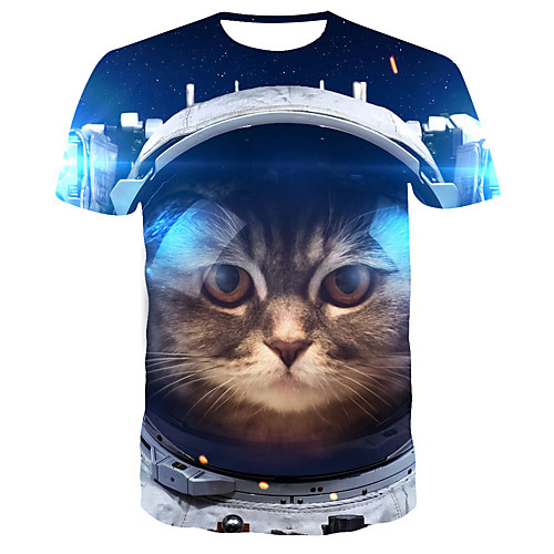 

Men's Daily T-shirt - 3D Print Blue