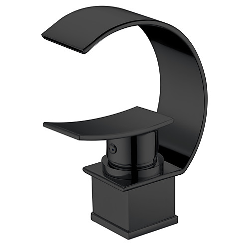 

Special angle Waterfall Painted Finishes Centerset Single Handle One HoleBath Taps Bathroom Sink Faucet