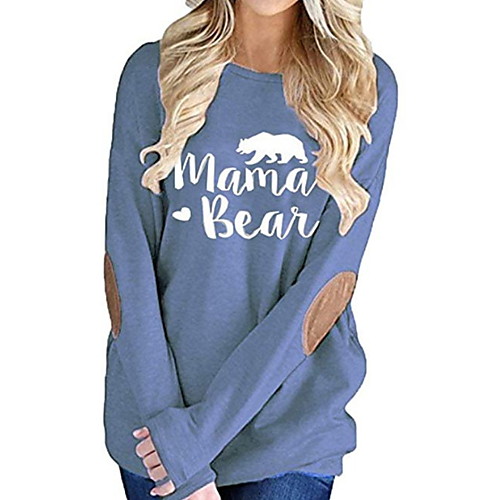 

Women's Daily T-shirt - Letter Black
