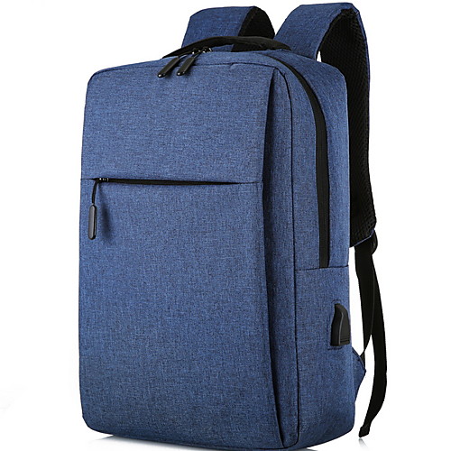 

Large Capacity Polyester Zipper Commuter Backpack Daily Black / Red / Light Grey