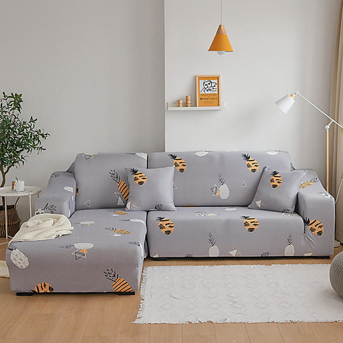 

ананасовый принт с принтом пылезащитный всесильный чехлы на диван эластичный чехол для дивана супер мягкая ткань чехол с одной бесплатной наволочкой