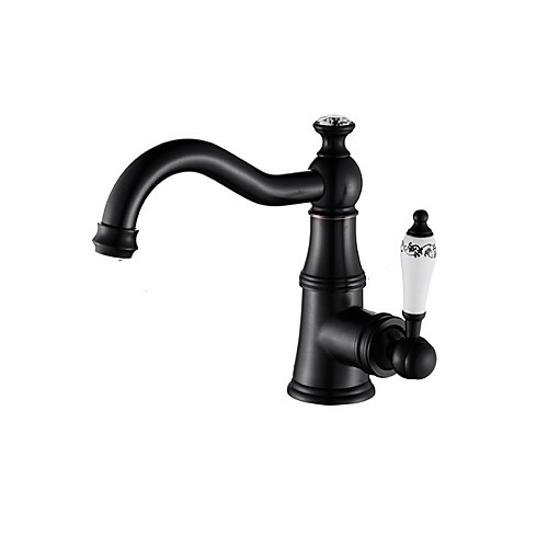 

Bathroom Sink Faucet - Widespread Electroplated Free Standing Single Handle One HoleBath Taps
