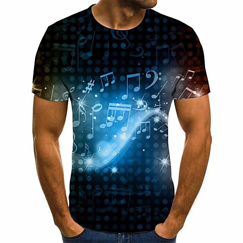 

Men's Daily T-shirt - 3D Light Blue