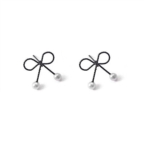 

Women's Earrings Classic Mini Earrings Jewelry Black For Christmas Party Anniversary Carnival Festival 1 Pair