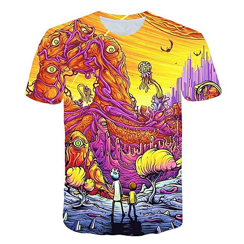 

Men's Daily T-shirt - 3D Print Rainbow