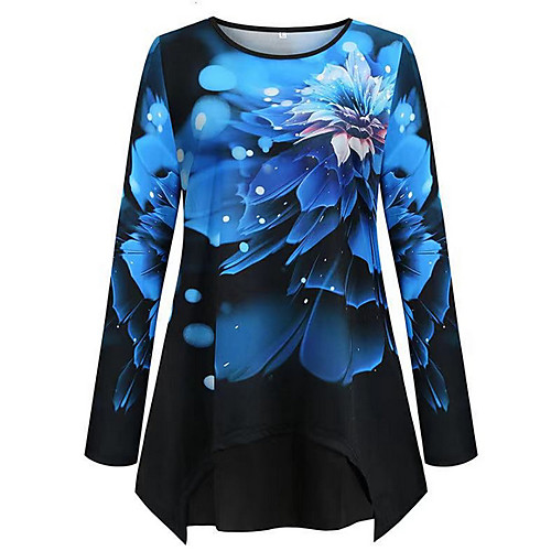 

Women's Daily T-shirt - Geometric Blue
