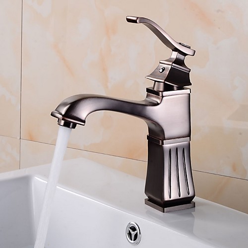

Bathroom Sink Faucet - Widespread Electroplated Centerset Single Handle One HoleBath Taps