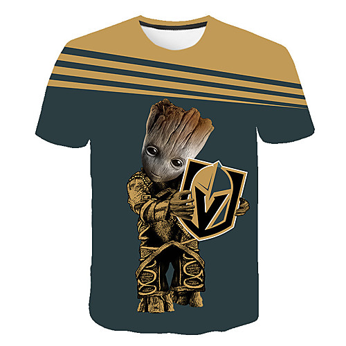 

Men's Daily T-shirt - 3D Print Navy Blue