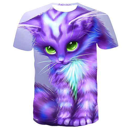 

Men's Daily T-shirt - 3D Print Purple