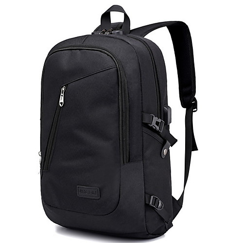 

Large Capacity Polyester Zipper Commuter Backpack Daily Black / Light Grey / Dark Blue