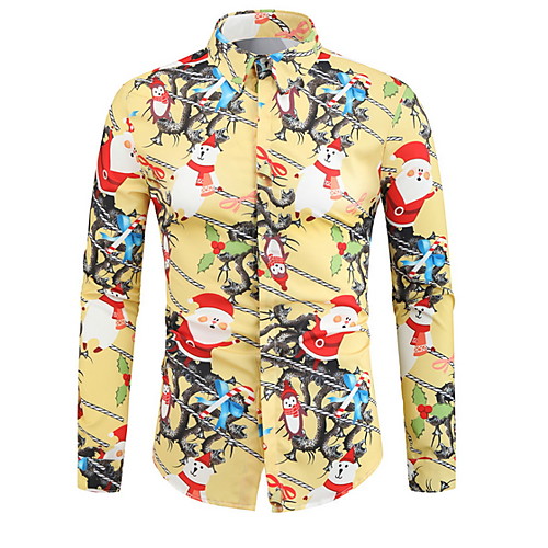 

Men's Daily Shirt - Geometric Yellow