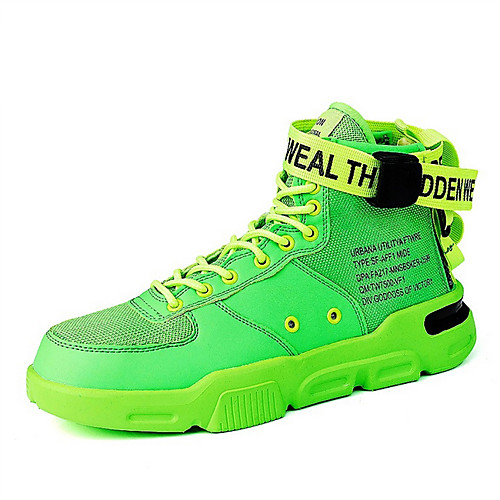 

Men's Comfort Shoes Mesh Fall & Winter Athletic Shoes White / Orange / Yellow