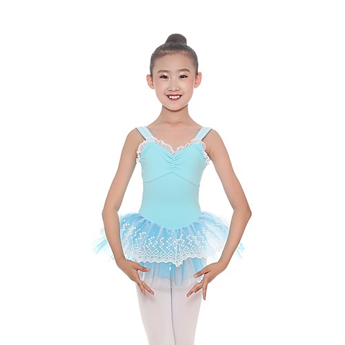 

Kids' Dancewear Leotards Girls' Training Cotton / Spandex Gore Sleeveless Natural Leotard / Onesie