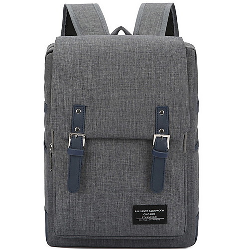 

Large Capacity Oxford Zipper Commuter Backpack Daily Black / Dark Grey / Blue