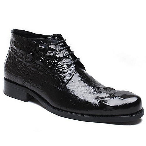 

Men's Comfort Shoes PU Fall & Winter Boots Black / Wine