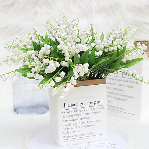 

Nordic fresh simulation flower lily of the valley bouquet wedding 1 stick