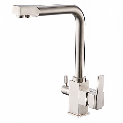 

Kitchen faucet - Two Handles One Hole Electroplated Standard Spout Centerset Contemporary Kitchen Taps