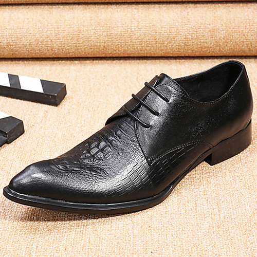 

Men's Novelty Shoes Nappa Leather Spring & Summer / Fall & Winter Casual / British Oxfords Non-slipping Black / Party & Evening