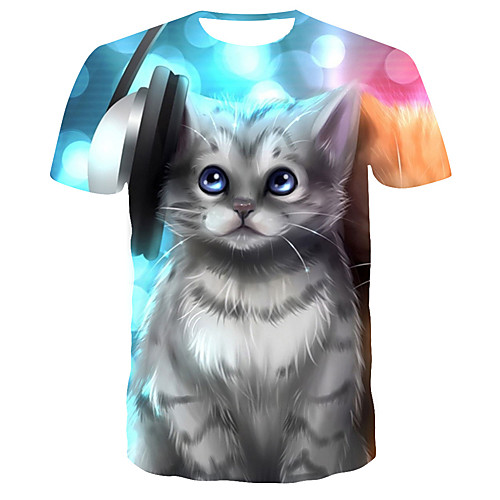 

Men's Daily T-shirt - 3D Print Rainbow