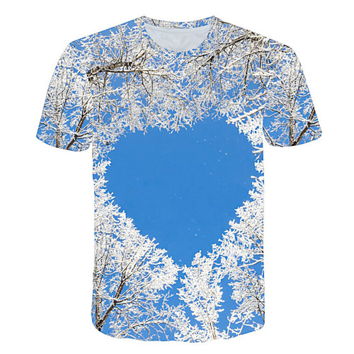 

Men's Daily T-shirt - 3D Print Blue