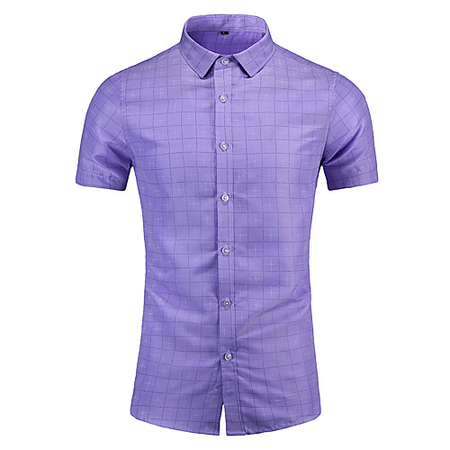 

Men's Daily Basic Shirt - Plaid White