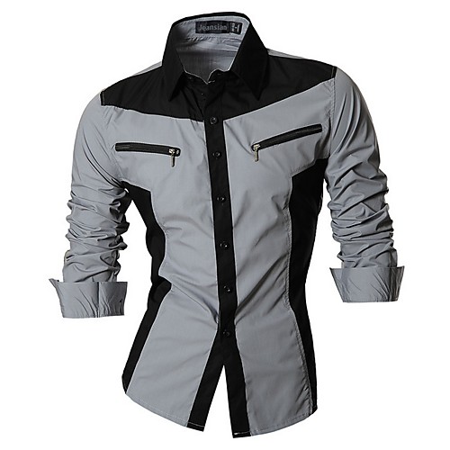 

Men's Daily Shirt - Color Block Black