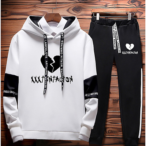 

Men's Casual Hoodie - Print Black US32 / UK32 / EU40