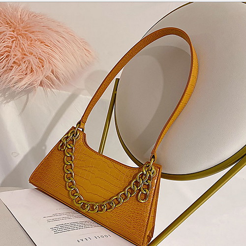 

Women's Zipper Cowhide Crossbody Bag Solid Color Black / Brown / Yellow
