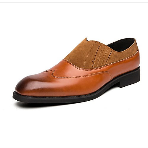 

Men's Comfort Shoes PU Fall & Winter Loafers & Slip-Ons Black / Brown / Gray