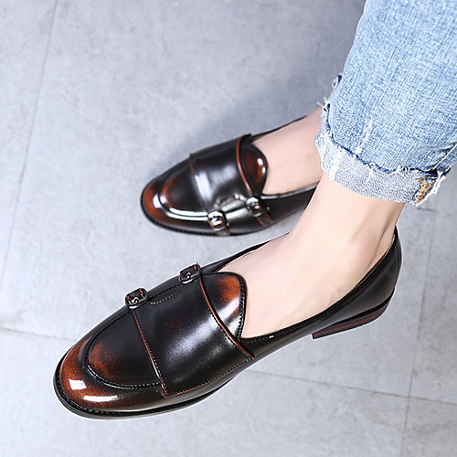 

Men's Comfort Shoes PU Winter Loafers & Slip-Ons Black / Brown / Wine