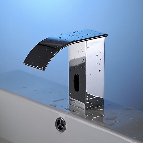 

Ванная раковина кран - Широко распространенный Электропокрытие Свободно стоящий Одной ручкой одно отверстиеBath Taps