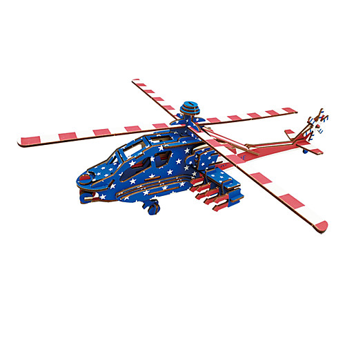 

3D пазлы Пазлы Наборы для моделирования Вертолет Своими руками деревянный 1 pcs Классика Детские Взрослые Игрушки Подарок