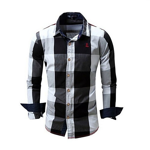 

Men's Daily Shirt - Plaid Black
