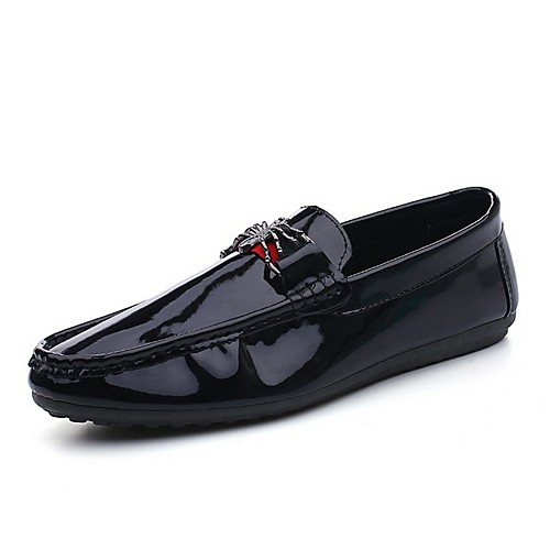 

Men's Comfort Shoes PU Spring Loafers & Slip-Ons Black