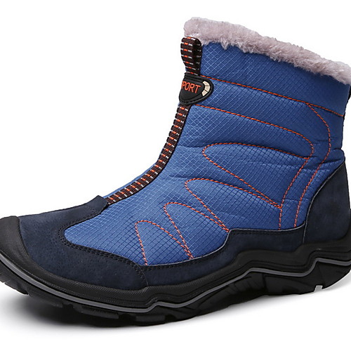 

Men's Comfort Shoes Suede Winter Boots Booties / Ankle Boots Black / Blue / Gray