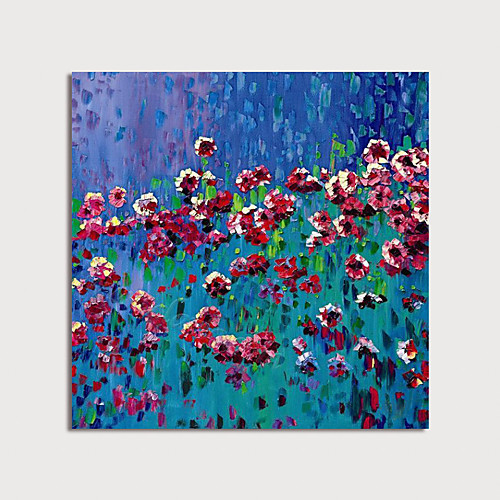 

Oil Painting Hand Painted - Landscape Floral / Botanical Modern Rolled Canvas