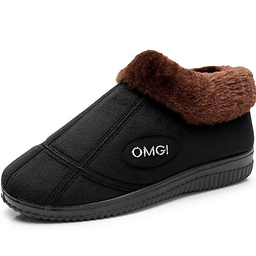 

Men's Comfort Shoes Mesh Fall & Winter Loafers & Slip-Ons Booties / Ankle Boots Black / Brown