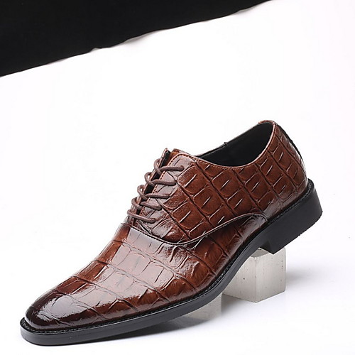 

Men's Comfort Shoes Patent Leather Winter Oxfords Black / Brown / Yellow