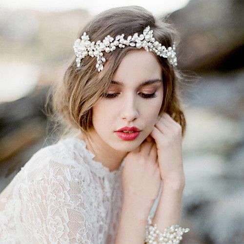 

Alloy Hair Accessory with Rhinestone / Imitation Pearl / Glitter 1 Piece Wedding Headpiece