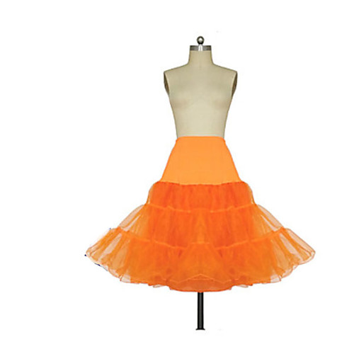 

Wedding Party Slips Tulle Short-Length Solid Color with