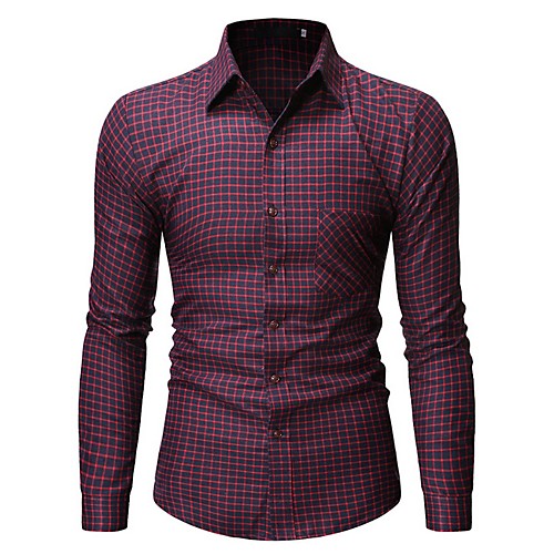 

Men's Daily Shirt - Plaid Red