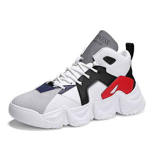 

Men's Comfort Shoes PU Winter Athletic Shoes Black and White / White