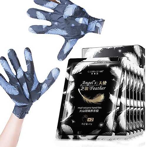 

6 Pairs Exfoliating Hand Mask Volcanic Mud Hands Whitening Moisturizing Nourish Hand Care