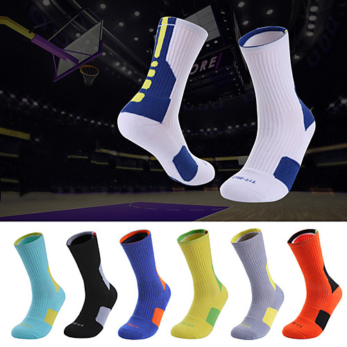 

Compression Socks Athletic Sports Socks Running Socks 1 Pair Men's Women's Tube Socks Socks Breathable Sweat-wicking Comfortable Running Active Training Jogging Sports Color Block Polyester Black