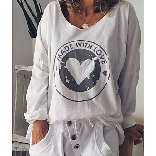 

Women's Work Sweatshirt - Geometric White S