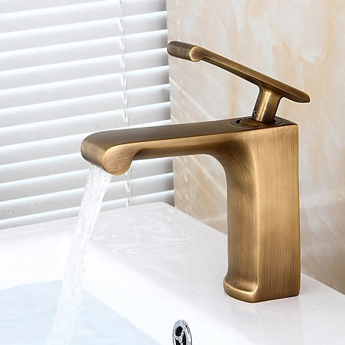 

Bathroom Sink Faucet - Widespread Electroplated Centerset Single Handle One HoleBath Taps