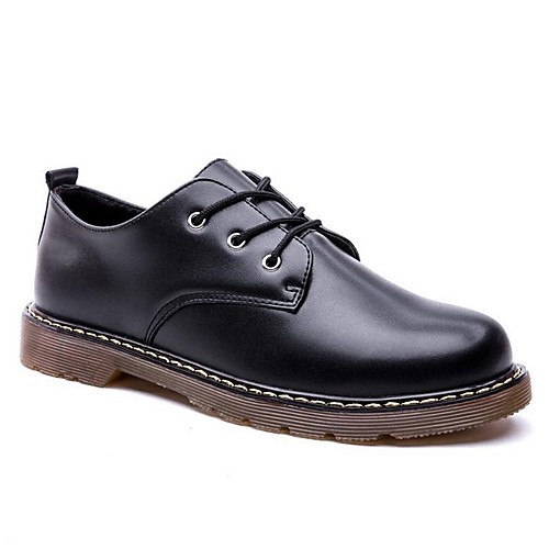 

Men's Comfort Shoes PU Fall & Winter Oxfords Black